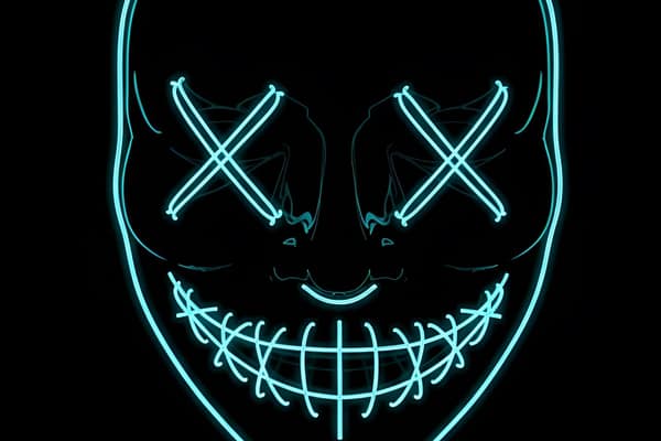 Neon Mask mobile wallpaper